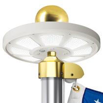 Flag Pole Light HOOPLE alimentado por energia solar para poste de bandeira de 15-25 pés