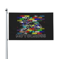 Flag Sovvin Motorcycross 90x150cm antidesbotamento ao ar livre Flag Sovvin Motorcycross 90x150cm antidesbotamento ao ar livre