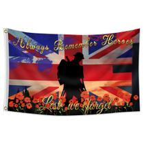 Flag Veterans Memorial Always Remember Heroes 150x90cm Flag Veterans Memorial Always Remember Heroes 150x90cm