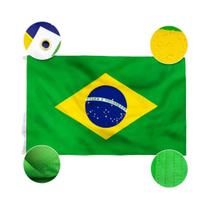 FLAGLINK 90x150 CM Imagem bordada Heavy Duty 210D Bandeiras do país nacional brasileiro mais duras FLAGLINK 90x150 CM Imagem bordada Heavy Duty 210D Bandeiras do país nacional brasileiro mais duras