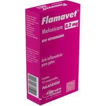 Flamavet Anti-inflamatório para Gatos Agener União 0,2mg 10 Comprimidos