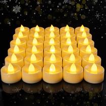 Flameless Tea Lights Amagic 50 unidades de marfim operado por bateria