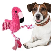 Flamingo Brinquedo pelúcia Pet para cachorro Com Cordinha