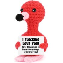 Flamingo Love Gift, crochê feito à mão, presente romântico engraçado Flamingo Love Gift, crochê feito à mão, presente romântico engraçado