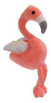 Flamingo Rosa Asas Lantejoulas 28cm - Pelúcia