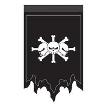 Flâmula Colecionável One Piece Piratas Do Barba Negra Flâmula Colecionável One Piece Piratas Do Barba Negra