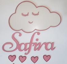 Flâmula Decorativa em MDF - Personalizada para Quarto de Bebês Flâmula Decorativa em MDF - Personalizada para Quarto de Bebês