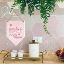 Flâmula Decorativa Rosa Para Cozinha Flâmula Decorativa Rosa Para Cozinha