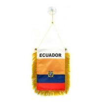 Flâmula equatoriana Mini Banner AZ FLAG 15x10cm com ventosa
