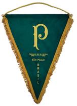 Flâmula Oficial Palmeiras Veludo Bordada JC Bandeiras