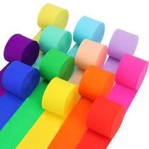 Flâmulas de Papel Crepom Oun Nana - 12 Rolos com 12 Cores (25mm) Flâmulas de Papel Crepom Oun Nana - 12 Rolos com 12 Cores (25mm)