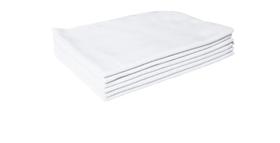 Flanela Branca 28x48cm Kit Com 3 Unidades