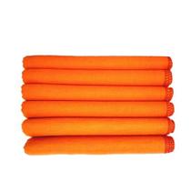 flanela laranja 38 cm x 58 cm pacote com 12 unidades