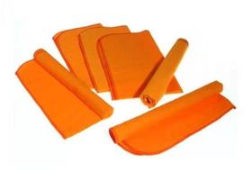 Flanela Laranja Média Pano Limpeza Móveis Lustrar C/12 Flanela Laranja Média Pano Limpeza Móveis Lustrar C/12