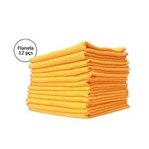 Flanela laranja pano p/ limpeza geral multiuso 12 un atacado - Abah Store Flanela laranja pano p/ limpeza geral multiuso 12 un atacado - Abah Store