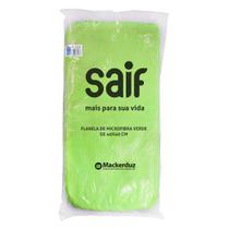 FLANELA MICROFIBRA VERDE SAIF 40X40CM (1 Unidade)