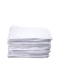 Flanelas Branca Limpeza Geral Algodão Medidas: 28x35 cm Kit Com 18 Unidades Ótima qualidade - caebitex