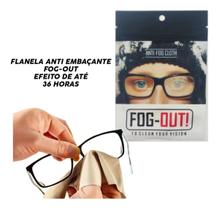 Flanelas Efeito Antiembaçante P/ Óculos Viseira NF - Fog-Out