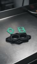 Flange Base de Carburador em Alumínio c/ 2 Juntas