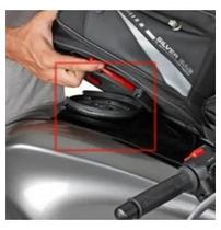 Flange BF22 para Bolsa de Tanque Givi Tanklock BMW R1250GS Adventure
