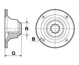 Flange cambio mb 1113/1118/1214/1313/1318/1513/1614/2013 Flange cambio mb 1113/1118/1214/1313/1318/1513/1614/2013