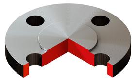 Flange cego inox 304/l ansi b16.5 classe 150 rf 6''