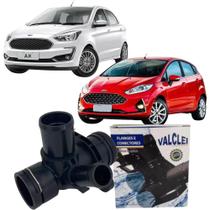 Flange Conexão Bomba Água New Fiesta Novo Ka 1.0 12v 3cil Flex Valclei