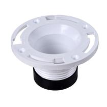 Flange de armário Oatey Twist-N-Set PVC de 4 polegadas