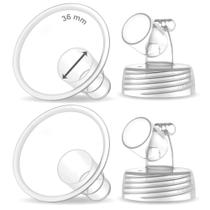 Flange de bomba de mama Maymom 36mm, peças de pescoço largo de duas peças