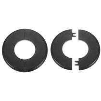 Flange de parede bipartida HARFINGTON 51 mm em plástico ABS, 2 peças, preto
