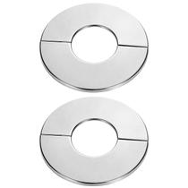 Flange de parede bipartida para tubo Alrhso 40 mm em aço inoxidável, 2 peças Flange de parede bipartida para tubo Alrhso 40 mm em aço inoxidável, 2 peças