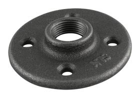 Flange de piso Anvil International preta maleável 1/2" Flange de piso Anvil International preta maleável 1/2"