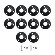 Flange de piso GeilSpace, acessórios para tubos de ferro maleável 3/4 pretos