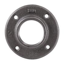 Flange de piso LDR Industries 310 F-2 preto de 2 polegadas