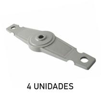 Flange Dianteira Roda Raiada - Kit 4 Unidades