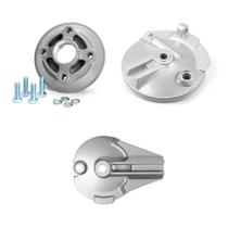 Flange + Espelho Freio Dianteiro Traseiro Cg 150 Titan Fan Start - Fabreck