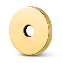 Flange para braço de chuveiro OFFO dourada 9 cm de diâmetro externo
