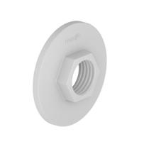 Flange Roscável Com Sextavado Sem Furo PVC Branco Meia Polegada Tigre Flange Roscável Com Sextavado Sem Furo PVC Branco Meia Polegada Tigre