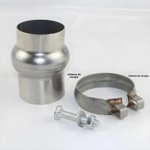 Flange Universal De Aço Inoxidável Para Tubo De Escape Automotivo Macho E Fêmea Com Conexões Flange Universal De Aço Inoxidável Para Tubo De Escape Automotivo Macho E Fêmea Com Conexões