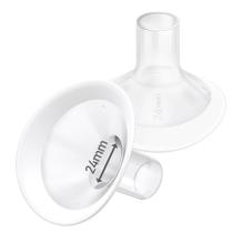 Flanges de bomba de mama IVARONAL, aro macio de 24 mm, ângulo amplo de 106