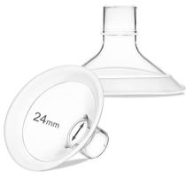Flanges de bomba de mama PumpMom 24 mm para bombas de mama Medela, 2 unidades