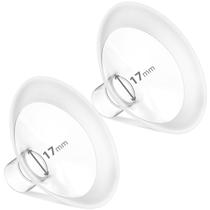 Flanges para bomba tira-leite BALIME 17 mm com borda macia, kit com 2