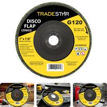 Flap Disc 115 mm G120 Fibra Conico Aço Tradestar