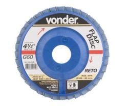 Flap disc 4.1/2" g120 costado pvc reto inox Vonder Flap disc 4.1/2" g120 costado pvc reto inox Vonder