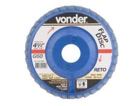 Flap disc 4.1/2" g50 costado pvc reto p/ aço carbono e inox - Vonder Flap disc 4.1/2" g50 costado pvc reto p/ aço carbono e inox - Vonder