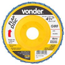 Flap disc 4.1/2" g80 costado pvc reto p/ aço carbono e inox Flap disc 4.1/2" g80 costado pvc reto p/ aço carbono e inox