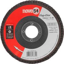 Flap-Disc Cônico 4.1/2" G40 Costado Fibra - Nove54