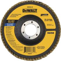 Flap-disc, Disco de Desbaste/acabamento, 4.1/2" - 115 mm, Grão 60, Zircônia, Base de Fibra Cônica, Dewalt OstenVonder