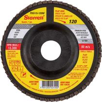 Flap-disc, Disco de Desbaste/acabamento, 4.1/2" - 115 mm, Reto Tipo A, G 120, Fds115-120nf Starrett OstenVonder Flap-disc, Disco de Desbaste/acabamento, 4.1/2" - 115 mm, Reto Tipo A, G 120, Fds115-120nf Starrett OstenVonder