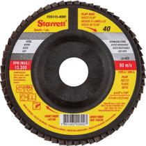 Flap-disc, Disco de Desbaste/acabamento, 4.1/2" - 115 mm, Reto Tipo A, G 40, Fds115-40nf Starrett OstenVonder Flap-disc, Disco de Desbaste/acabamento, 4.1/2" - 115 mm, Reto Tipo A, G 40, Fds115-40nf Starrett OstenVonder